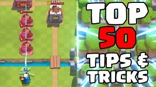 Top 50 Tips amp Tricks in Clash Royale  Ultimate Clash Royale Pro Guide [upl. by Kaden434]