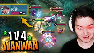 This is why Wanwan is new meta in dark system  Mobile Legends [upl. by Elleuqram]