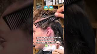 Como cortar con tijera 😱😱 barberias barbershop hairstyle barberia barber hairstyles [upl. by Llerred480]