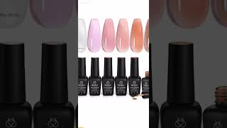 THE BEST BEETLES GEL POLISH 6 COLORS JELLY GEL NAIL POLISH SET  AMAZON FINDS 💅🏽 [upl. by Veator199]