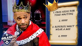 Thierry Henry is King for the day and makes MAJOR changes to football [upl. by Edsel]