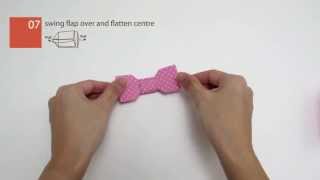 簡單快速蝴蝶結摺紙 Origami Bow Tutorial  GOTOME [upl. by Innej]