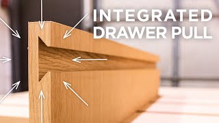 How to minimize tearout on an integrated drawer pull  Crafted by NS Builders [upl. by Katuscha]