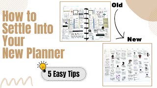 5 Tips to Settle Into Your New Planner amp Planner Lineup With Ease [upl. by Marozik]