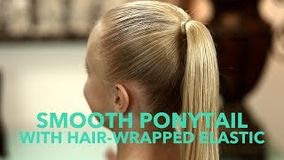 Smooth Ponytail amp Elastic Hair Wrap for Baby Fine Hair  Quick Hair Tip [upl. by Kimberley]