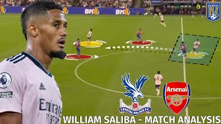 How William Saliba Dominated Crystal Palaces Attack  William Saliba  Player Analysis [upl. by Abernathy]