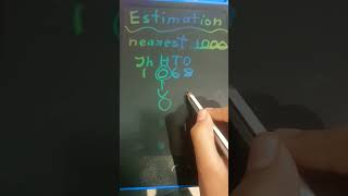 Grade 3 maths estimation by rounding off the nearest 1000 [upl. by Assirt332]