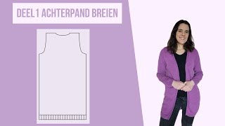 Zo brei je het achterpand van dit vest [upl. by Ogilvie83]