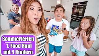 Sommerferien Einkaufen mit 4 Kindern 😍 Takis live Test amp XXL Food Haul  Mamiseelen [upl. by Orme]