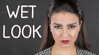 تسريحة الشعر المبلول Wet Look  مع جويل [upl. by Letsirhc]