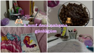 4sınıf ders çalışma günlüğüm 🫀❤️‍🩹 [upl. by Atalayah225]