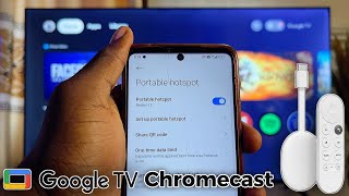 How to Connect Chromecast with Google TV to Phone Hotspot [upl. by Herzel122]