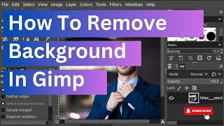 How to remove background in gimp Step By Step 2024 [upl. by Pryor906]