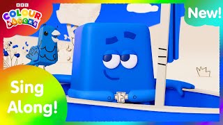 Blues Song Singalong  Colour Songs for Kids  Kids Learn Colours  Colourblocks ​ [upl. by Cacilia]