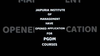 Jaipuria Institute of Management Start Applications for PGDM Course [upl. by Oicnecserc]