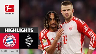 Boey Debut At Bayern Win  FC Bayern  Gladbach 31  Highlights  Matchday 20 – Bundesliga 202324 [upl. by Ruphina]