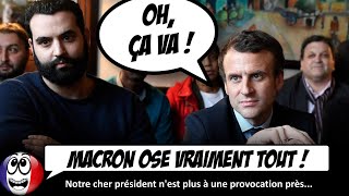 La réponse LUNAIRE de Macron sur la POLÉMIQUE Yassine Belattar [upl. by Erek]