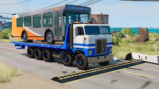 Trucks vs Speed Bumps – BeamNGDrive [upl. by Marolda]