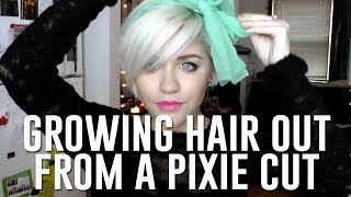 growing hair out from pixie cut how to cope while lookin cute [upl. by Eniarol]