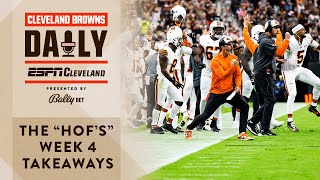 The quotHOFsquot Week 4 Takeaways  Cleveland Browns Daily [upl. by Marpet654]