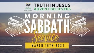 Morning Sabbath Service  1st Corinth 11 pt 6  Can We Stand Before The Holy God [upl. by Susanetta]