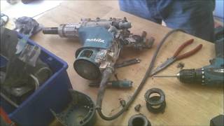 How to repair Makita rotary hammer drill HR4013C dissasemble [upl. by Colline]