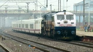 Spanish Thunder  High Speed Talgo Train Trial Run with BGKT WDP4  Indian Railways [upl. by Gianna]