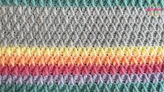 EASY Crochet Blanket  Alpine Stitch Simple repeat and AMAZING texture [upl. by Hakilam]