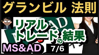 【株の基礎】 グランビルの法則、リアルトレードの結果 140回 [upl. by Ellita]