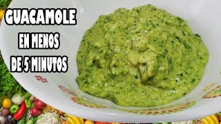 🥑 Como Hacer Guacamole 🥑  En menos de 5 Minutos [upl. by Eecart]