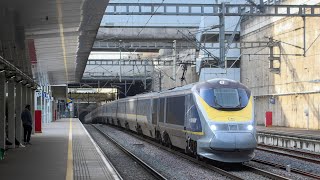 E300 roars through Stratford International on 9O32 [upl. by Enyalaj]