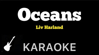 Liv Harland  Oceans  Karaoke Guitar Instrumental [upl. by Sam]