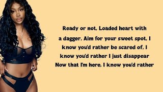 SZA  Shattered Ring lyrics [upl. by Kling]