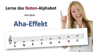 Spielend Noten lernen – So lernst du das NotenAlphabet mit dem AhaEffekt [upl. by Youngman681]