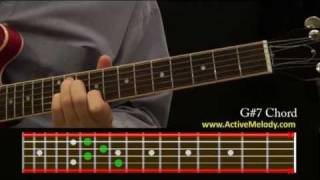 How To Play a G7 Sharp Chord On The Guitar [upl. by Aihk]