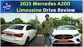 2023 Mercedes A200 Limousine Drive Review  Auto Live [upl. by Ahsekel]