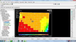 Brick wall modeling with Contact ANSYS APDL Part 2 [upl. by Ecirtael]