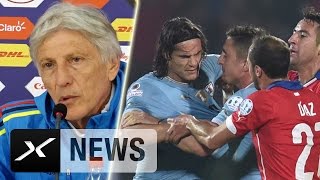 KolumbienCoach Jose Pekerman rügt Edinson Cavani  Copa America [upl. by Frey663]