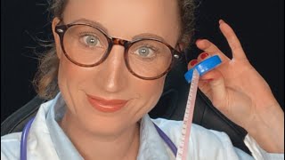 👩🏻‍⚕️ ASMR Sleep Doctor medical roleplay physical eye exam personal care attention layered sounds [upl. by Waterman]