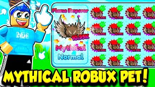 I Hatched The RAREST MYTHICAL ROBUX PETS In Clicking Simulator [upl. by Glynis]