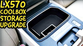 LX570 LC200 Coolbox Storage Solution  Center Console Storage Bin Upgrade [upl. by Olraced965]