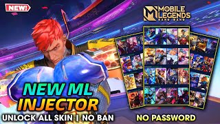 BEST ML INJECTOR NEW UPDATE 2024  UNLOCK ALL SKIN MOBILE LEGENDS  LATEST PATCH  NO BAN [upl. by Leicam861]