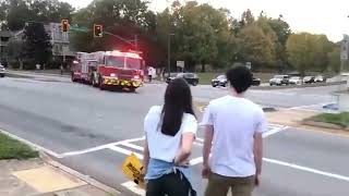 Horn  Q Siren  Tiller Drift Atlanta Fire amp Rescue Tiller Ladder 12 Responding [upl. by Ennaoj]