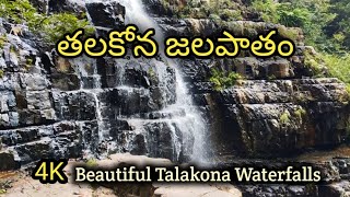 Talakona Waterfalls  4K Video  Beautiful Talakona Waterfalls  AP Tourism [upl. by Morrie]