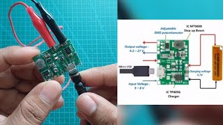 battery charger module board for lithium 18650 37V batteries  2A TP4056 module board [upl. by Llezniuq]