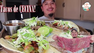 TACOS DE CECINA RECETA [upl. by Valentina]