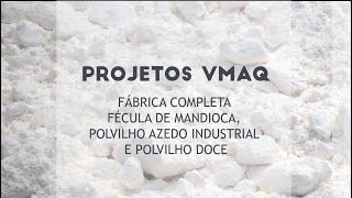 Fábrica Completa de Fécula de Mandioca Polvilho Azedo industrial e Polvilho Doce [upl. by Marih]