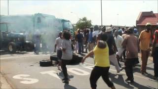 Mhluzi youth protest for jobs Middelburg Mpumalanga [upl. by Chavey]