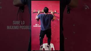 Realiza tu Primera Dominada PullUp Guía Paso a Paso para Principiantes 33 shorts gym [upl. by Eerol796]