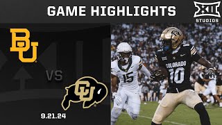 Baylor vs Colorado Highlights  2024 Big 12 Football [upl. by Stern]